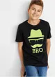 T-shirt med coolt tryck för barn, ekologisk bomull, bonprix