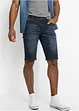 Stretchiga jeansshorts, smal passform, bonprix
