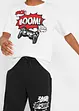 T-shirt och jerseybermudas för barn (2 delar) i ren bomull, bonprix
