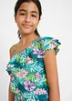 One shoulder-jumpsuit i ekologisk bomull för barn, bonprix
