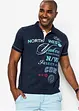 Kortärmad pikétröja i jersey, bonprix