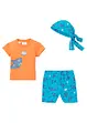 T-shirt + shorts + bandana för baby (3 delar), ekologisk bomull, bpc bonprix collection