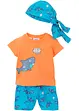 T-shirt + shorts + bandana för baby (3 delar), ekologisk bomull, bpc bonprix collection