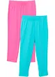 3/4-barnleggings med ekologisk bomull (2-pack), bonprix