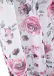 Gardin i återvunnen polyester med blommönster (1-pack), bonprix