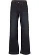 Wide Leg Jeans Mid Waist, med bekväm midja, bonprix