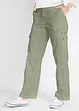 Cargojeans i bomull, Mid Waist, bonprix
