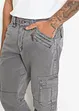 Cargobyxa i bomull, Loose Fit, Straight, bonprix