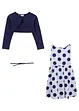 Klänning + skärp + bolero för barn (3 delar), bonprix