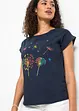 T-shirt med blomtryck, bonprix