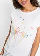 T-shirt med blomtryck, bonprix