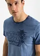 T-shirt med urtvättad look i ekologisk bomull, bonprix