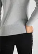 Finstickad baströja med återvunnen bomull, bonprix