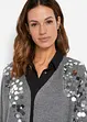 Cardigan med paljetter, bonprix