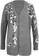 Cardigan med paljetter, bonprix