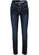 Slim Jeans Mid Waist, kontrastfärgade sömmar, bonprix