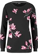 Sweatshirt med blommönster, bonprix