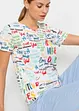 Mönstrad T-shirt i mjuk viskosmix, bonprix