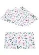Bordstablett med tryckta snittblommor (4-pack), bonprix