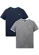 T-shirt med bekvämt snitt (2-pack), bonprix