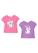 T-shirt i ren ekologisk bomull för barn (2-pack), bonprix