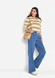 Stretch Wide Leg Jeans Mid Waist, bonprix