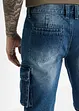 Jeansshorts med cargofickor, avslappnad passform, bonprix