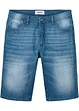 Stretchiga jeansshorts med förstärkt gren, normal passform, bonprix
