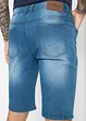 Stretchiga jeansshorts med förstärkt gren, normal passform, bonprix