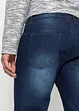 Stretchiga jeansbermudas med förstärkt gren, normal passform, bonprix