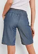 Tunn denimbyxa med lin, bonprix