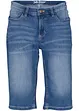 Bekväma stretchiga jeansbermudas, bonprix