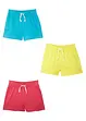 Jerseyshorts av ekologisk bomull (3-pack), bonprix