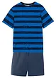 Pyjamas med T-shirt och shorts för barn (2-pack), bonprix