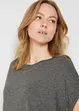 Lång topp med bomull (2-pack), bonprix