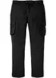 Regular Fit cargobyxa i ren bomull, Straight, bonprix