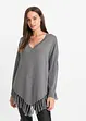 Poncho med fransar, BODYFLIRT boutique