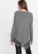Poncho med fransar, BODYFLIRT boutique