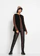 Byxa i skinnimitation med colour blocking-look, RAINBOW