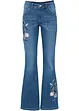 Vida jeans med blombroderi, bonprix