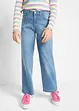 Wide Leg Jeans Mid Waist för barn, bonprix