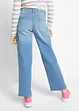 Wide Leg Jeans Mid Waist för barn, bonprix