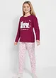 Pyjamas i bomull för barn (2 delar), bonprix