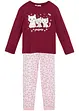Pyjamas i bomull för barn (2 delar), bonprix