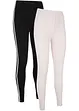 Ankellånga sportleggings i ekologisk bomull (2-pack), bpc bonprix collection