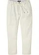 Dra på-linnechinos, Loose Fit, Straight, bonprix