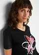 T-shirt med blommigt tryck, bonprix