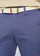 Stretchiga chinos med bekvämt snitt och skärp, normal passform, raka ben, bonprix