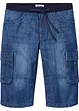Långa jeansbermudas, Relaxed Fit, bonprix