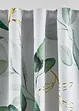 Mörkläggande gardinlängd med glansigt blommönster (1-pack), bonprix